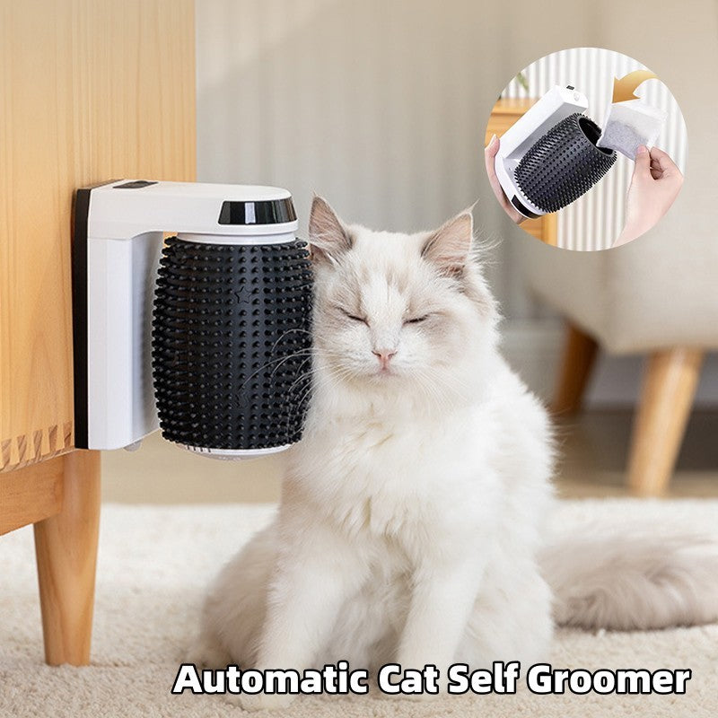HappyPet™ Automatic Cat Self Groomer – Wall & Corner Massage Brush