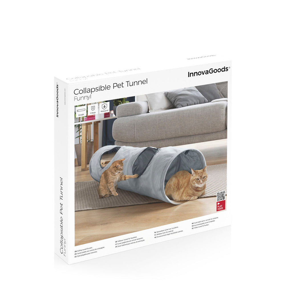 HappyPet™ Collapsible Cat Tunnel – Fun, Play & Relax Tunnel for Indoor Cats