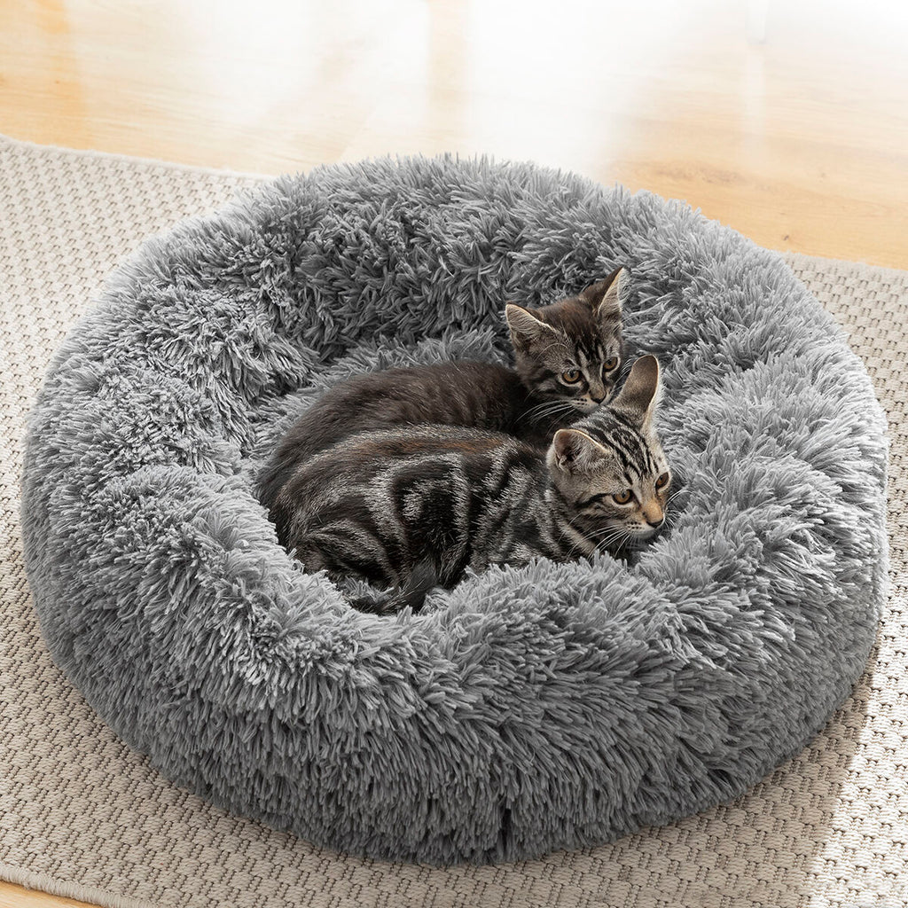 HappyPet™ Anti-Stress Pet Bed (60 cm) – Calming & Ultra-Soft Bed for Dogs & Cats