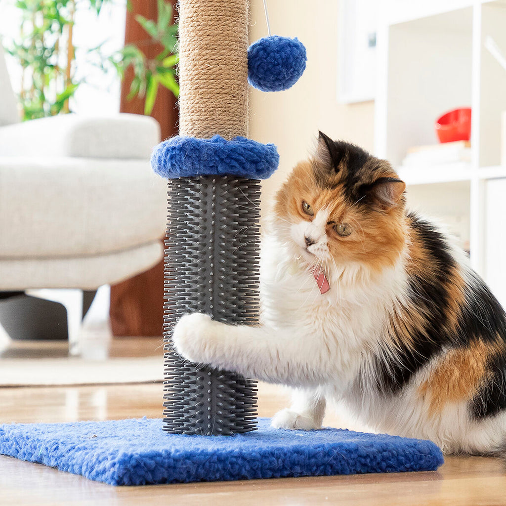HappyPet™ Cat Scratching & Massage Post with Ball – Anti-Stress Play Tower