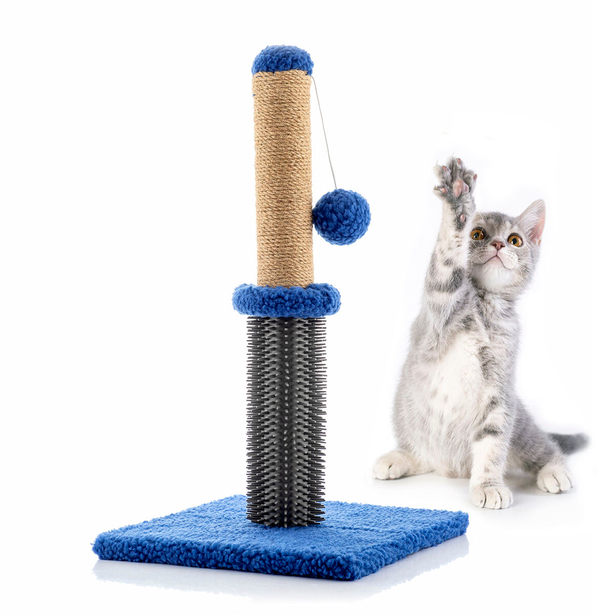 HappyPet™ Cat Scratching & Massage Post with Ball – Anti-Stress Play Tower