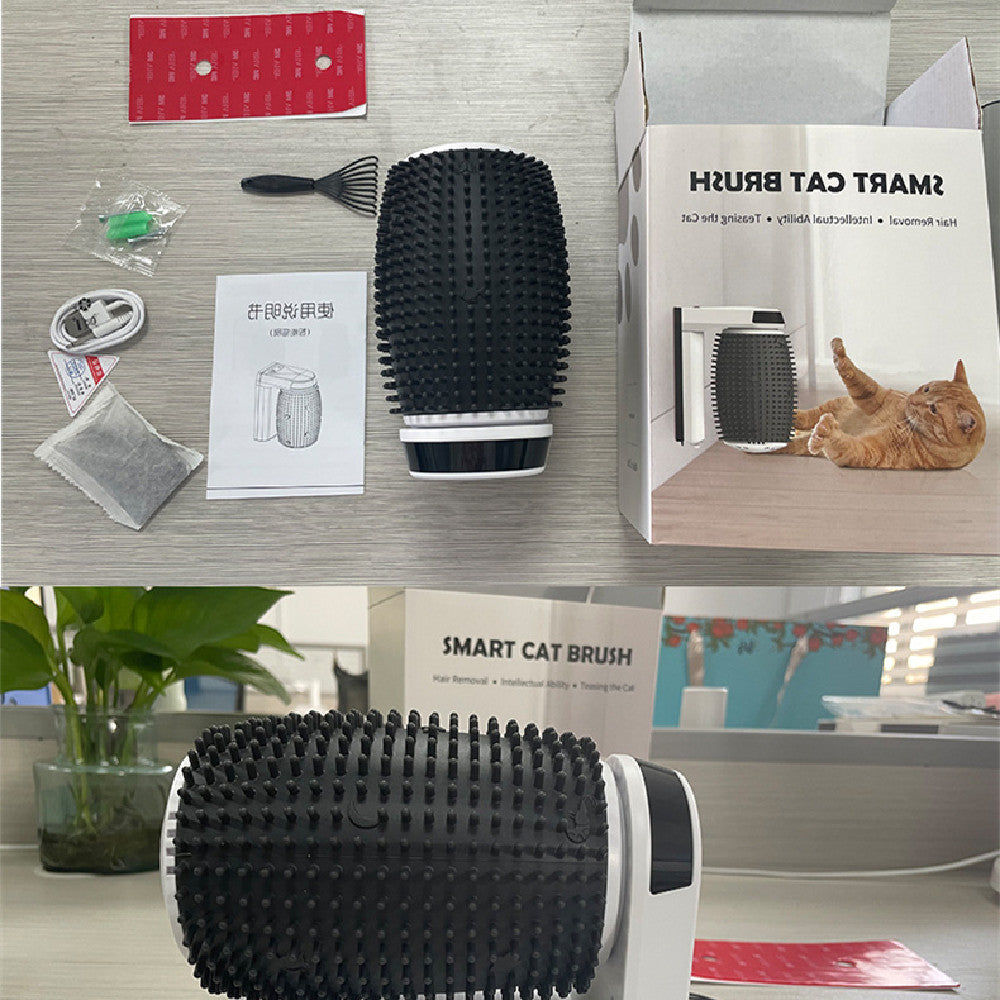 HappyPet™ Automatic Cat Self Groomer – Wall & Corner Massage Brush